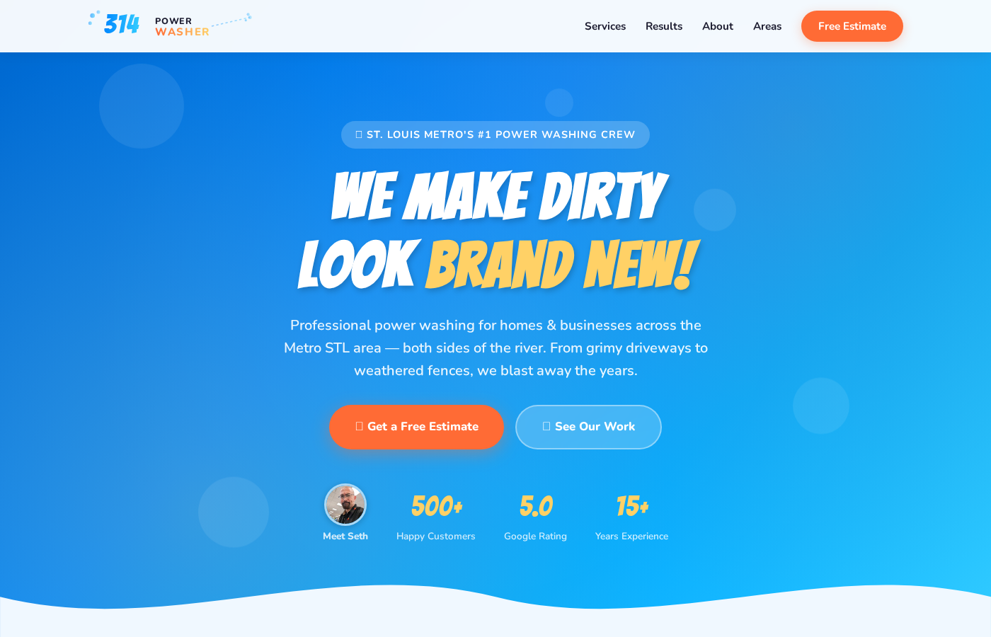 314 Power Washer website