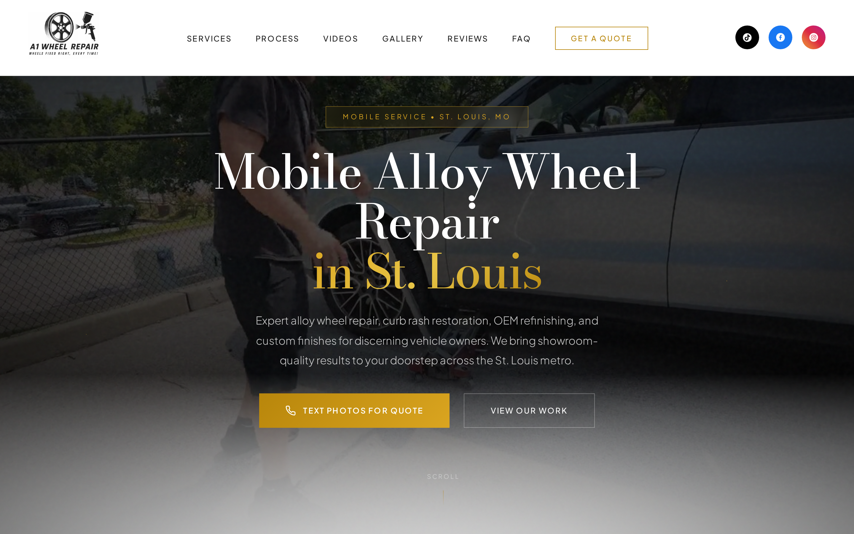A1 Wheel Repair website