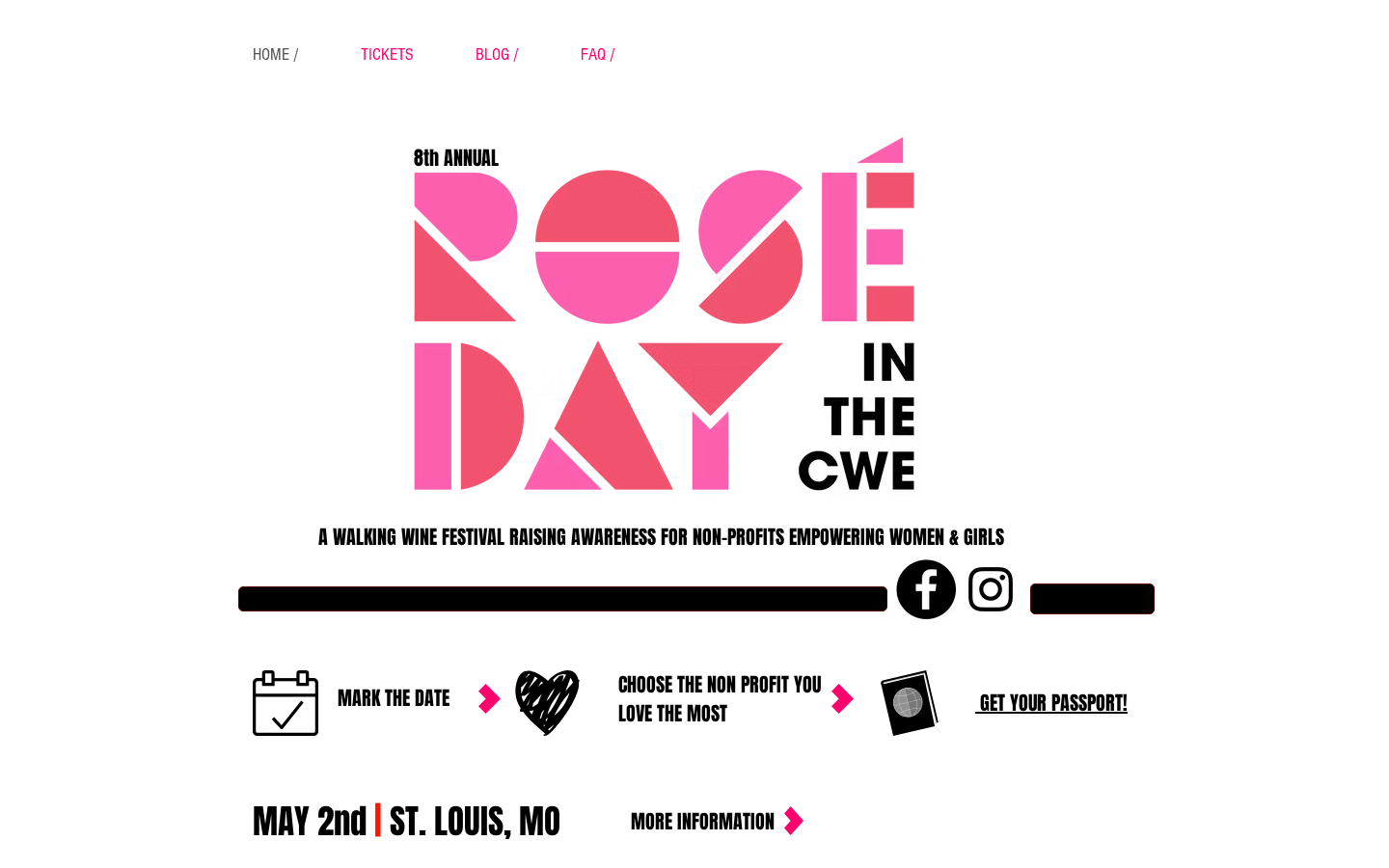 Rosé Day STL website